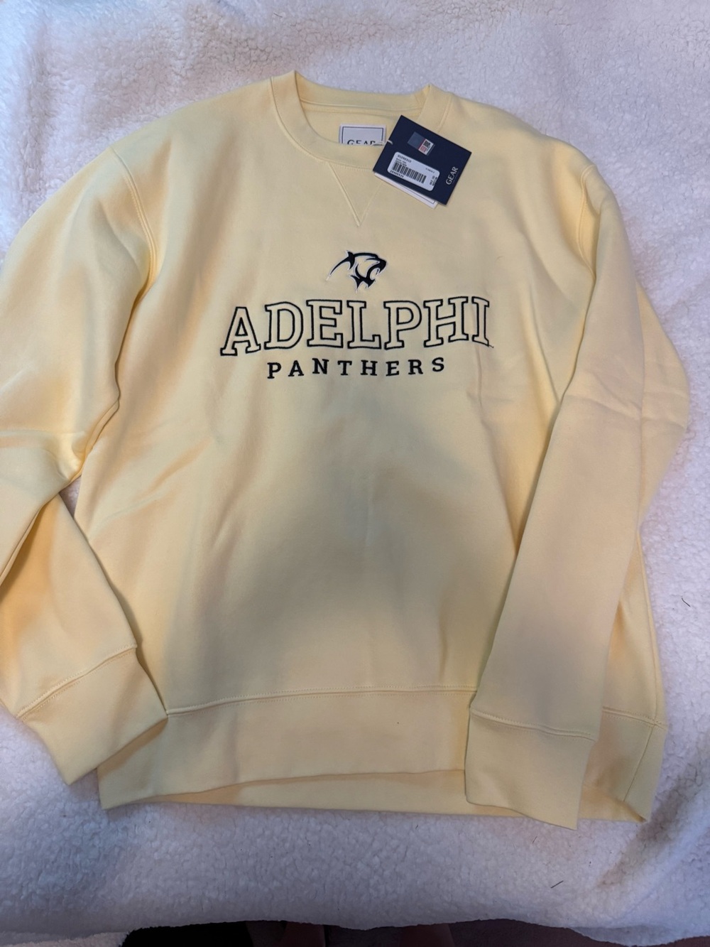 Gear For Sports BigCotton Crewneck Sweatshirt - Pale Yellow - Picture 2 of 4